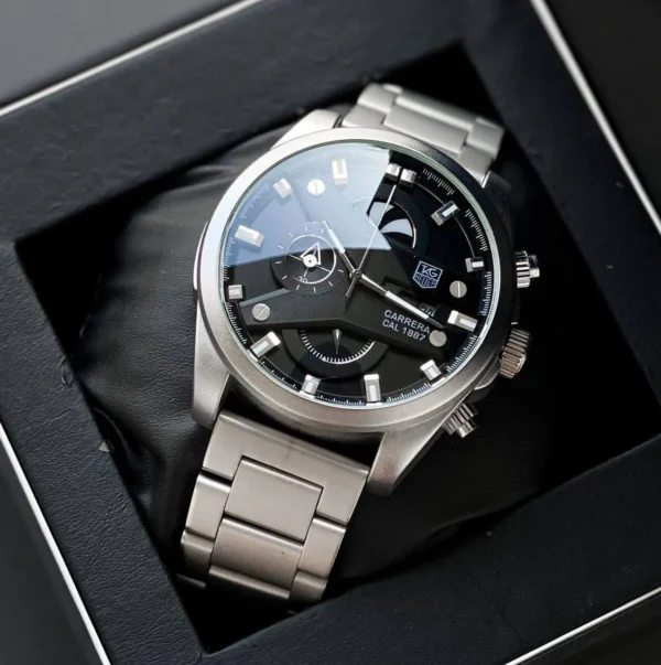 CR7 Silver Chronograph Watch