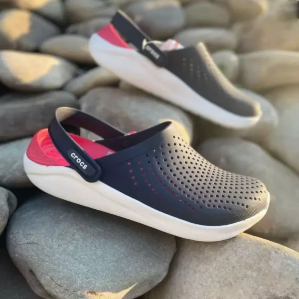 LiteRide Comfortable Navy Red Unisex Clogs
