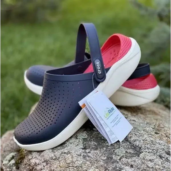 LiteRide Comfortable Navy Red Unisex Clogs