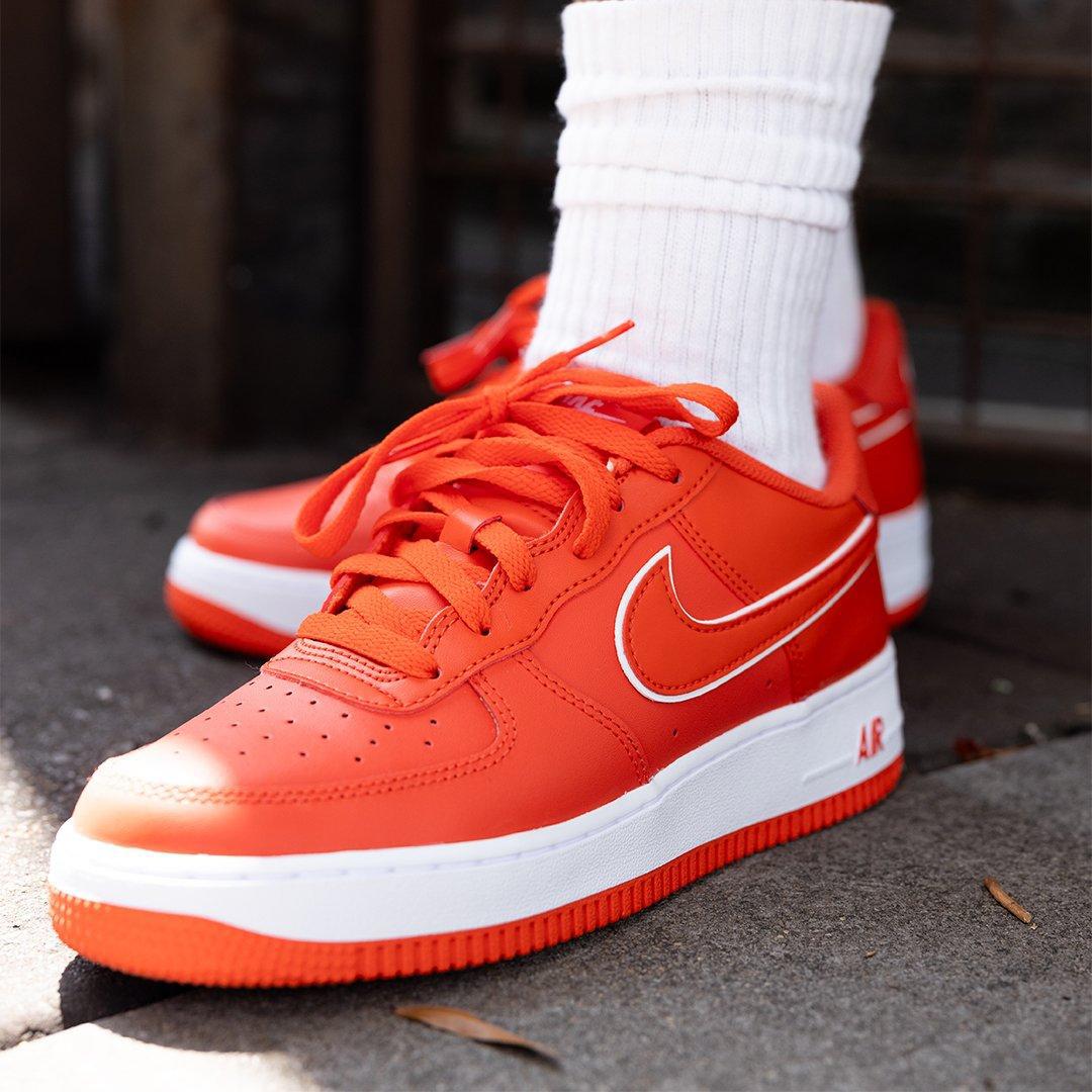 Airforce 1 Red Leather Sneakers Airforce 1 Red Leather Sneakers