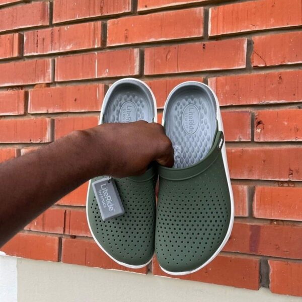LiteRide Comfortable Unisex Olive Green Clogs